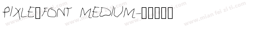 Pixle_Font Medium字体转换